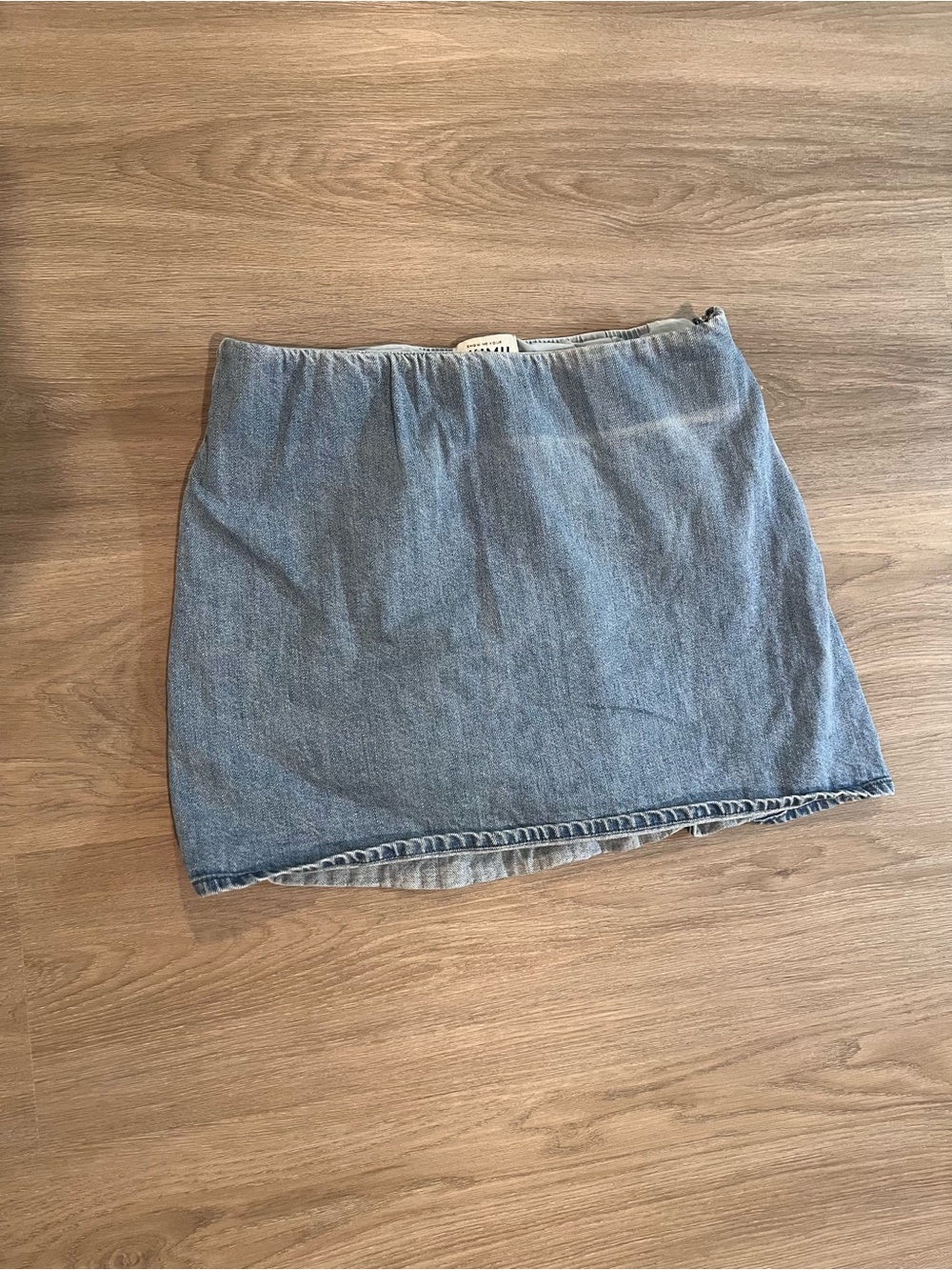 Show Me Your MuMu Light Blue Denim Mini Skirt